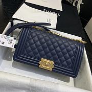 Kitlife Chanel Old Medium Le Boy Caviar Leather Black (Silver/Gold Hardware) - 25cm - 2