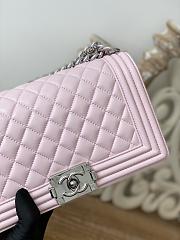 Kitlife Chanel Le Boy Old Medium Lambskin Leather Light Pink - 25cm - 3