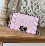 Kitlife Chanel Le Boy Small Lambskin Leather Light Pink - 20cm - 1