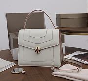 Kitlife Bvlgari Serpenti Forever Top Handle White Bag - 2479 - 25*19*10cm - 1