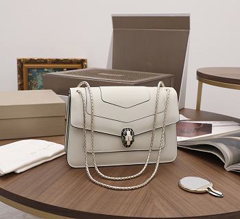 Kitlife Bvlgari Serpenti Shoulder Bag White Bag - 2903239 - 25×7.5×17cm