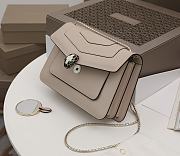Kitlife Bvlgari Serpenti Shoulder Bag Nude Bag - 25×7.5×17cm - 2