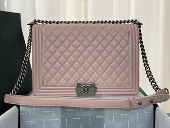 Kitlife Chanel Le Boy Large Lambskin Pink Leather - 30cm