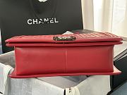 Kitlife Chanel Le Boy Large Lambskin Red Leather - 30cm - 5