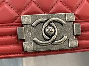 Kitlife Chanel Le Boy Large Lambskin Red Leather - 30cm - 2