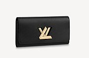 Louis Vuitton Twist Wallet black (Gold/Silver Hardware) - 1