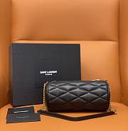 Kitlife YSL Mini Tube Bag in Quilted Lambskin Black - 20x10x10cm - 5