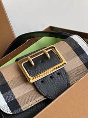 Kitlife Burberry Buckle Bag in House Check And Leather Black - 19.5*12*5CM - 2