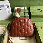 Kitlife Gucci GG Matelasse Leather Shoulder Bag light brown - 23.5*19*8cm - 1