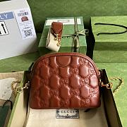 Kitlife Gucci GG Matelasse Leather Shoulder Bag light brown - 23.5*19*8cm - 2