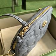 Kitlife Gucci GG Matelasse Leather Shoulder Bag grey - 23.5*19*8cm - 3