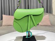 Kitlife Dior Saddle Light Green Grained Calfskin Color Hardware - 25.5 x 20 x 6.5 CM - 2