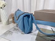 Kitlife Bulgari Serpenti Cabochon Blue Handbag - 22.5 X 15 X 10 cm - 5