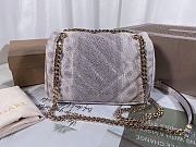 KITLIFE BULGARI SERPENTI CABOCHON METALIC KARUNG SKIN BAG - 22.5X15X10cm - 4