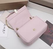 	 KITLIFE BULGARI SERPENTI CABOCHON LIGHT PINK SHOULDER BAG - 22.5X15X10cm - 5