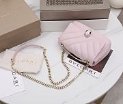 	 KITLIFE BULGARI SERPENTI CABOCHON LIGHT PINK SHOULDER BAG - 22.5X15X10cm - 3