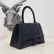 Kitlife Balenciaga Hourglass Rhinestones Bag Black - 23cm - 2