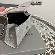 Kitlife Balenciaga chain-strap Hourglass glitter mini bag - 11.5x14x4.5cm - 2