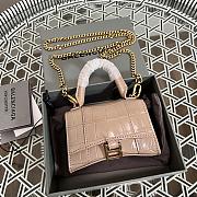 Kitlife Balenciaga chain-strap Hourglass Pink,Beige mini bag - 11.5x14x4.5cm - 2