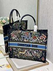	 Kitlife Dior Book Tote Large Blue D-Constellation Embroidery - 42x35x18cm - 3