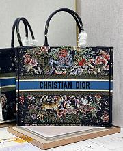 	 Kitlife Dior Book Tote Large Blue D-Constellation Embroidery - 42x35x18cm - 1