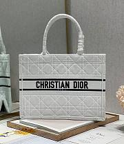 Kitlife Dior Book Tote Medium White Velvet - 36×28cm - 1