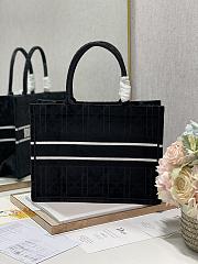 Kitlife Dior Book Tote Medium White Velvet - 36×28cm - 4