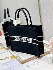 Kitlife Dior Book Tote Medium White Velvet - 36×28cm - 3