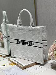 Kitlife Dior Book Tote Large White Velvet - 42*18*35cm - 3