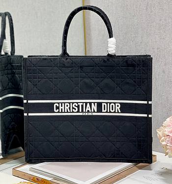 Kitlife Dior Book Tote Large Black Velvet - 41*32cm