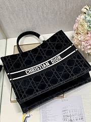 Kitlife Dior Book Tote Large Black Velvet - 41*32cm - 2