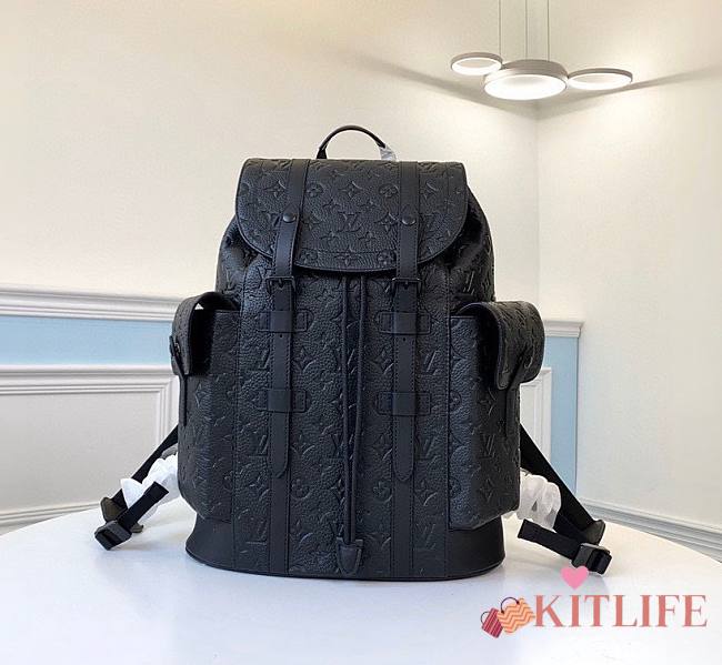 Kitlife Louis Vuitton Christopher Backpack Black - 38 x 44 x 21 cm - 1