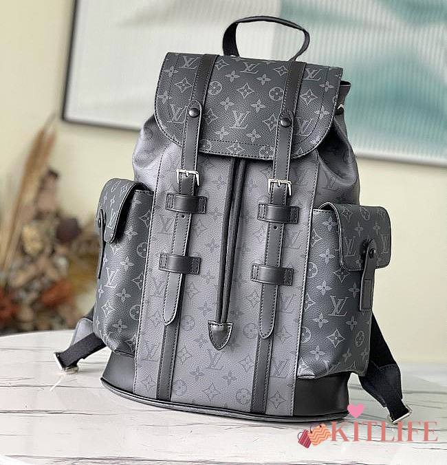 Kitlife Louis Vuitton Christopher Backpack Monogram Eclipse canvas - 41.0 x 48.0 x 13.0 - 1