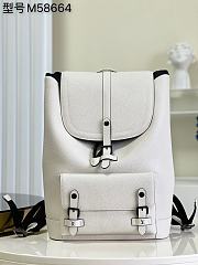 Kitlife Louis Vuitton Christopher backpack black refined brushstroke - M58644 - 30 x 42 x 17 cm - 2