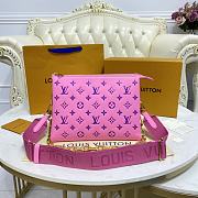 	 Kitlife Louis Vuitton Coussin PM Pink Blue Leather - 26x20x12cm - 1