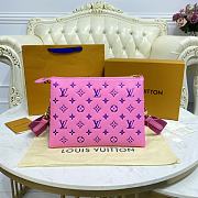 	 Kitlife Louis Vuitton Coussin PM Pink Blue Leather - 26x20x12cm - 4