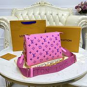 	 Kitlife Louis Vuitton Coussin PM Pink Blue Leather - 26x20x12cm - 5
