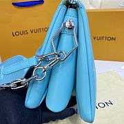 	 Kitlife Louis Vuitton Coussin PM Yellow Noen Blue Leather - 26x20x12cm - 2