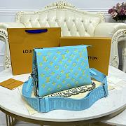 	 Kitlife Louis Vuitton Coussin PM Yellow Noen Blue Leather - 26x20x12cm - 4