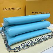 	 Kitlife Louis Vuitton Coussin PM Yellow Noen Blue Leather - 26x20x12cm - 5
