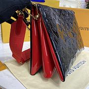 	 Kitlife Louis Vuitton Coussin MM Black Red Patent Leather - 34 x 24 x 12 cm - 5