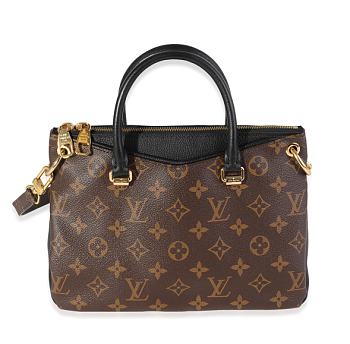 Kitlife Louis Vuitton Monogram Canvas & Black Leather Pallas BB - 26x21x8cm