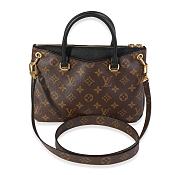 Kitlife Louis Vuitton Monogram Canvas & Black Leather Pallas BB - 26x21x8cm - 3