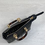 Kitlife Fendi By The Way Mini Small Boston bag in black leather - 20.5x12x.9cm - 2