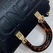 Kitlife Fendi By The Way Mini Small Boston bag in black leather - 20.5x12x.9cm - 3