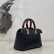 Kitlife Fendi By The Way Mini Small Boston bag in black leather - 20.5x12x.9cm - 5