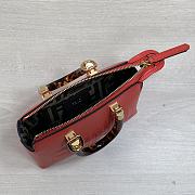 Kitlife Fendi By The Way Mini Small Boston bag in red leather - 20.5x12x.9cm - 3