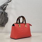 Kitlife Fendi By The Way Mini Small Boston bag in red leather - 20.5x12x.9cm - 2