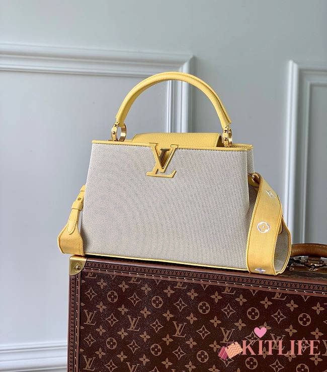 	 Kitlife Louis Vuitton Capucines MM Plume Yellow - 31.5x20x11cm - 1
