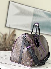 Kitlife Louis Vuitton KEEPALL BANDOULIÈRE 50 Monogram Canvas Purple - M44740 - 50 x 29 x 23 cm - 2